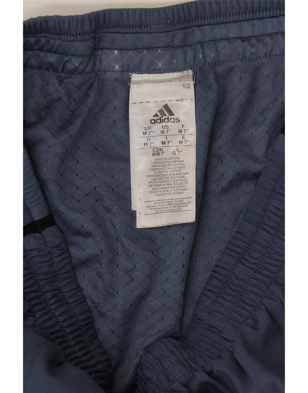 Pantaloncini sportivi ADIDAS da uomo Climacool Poliestere color block blu medio