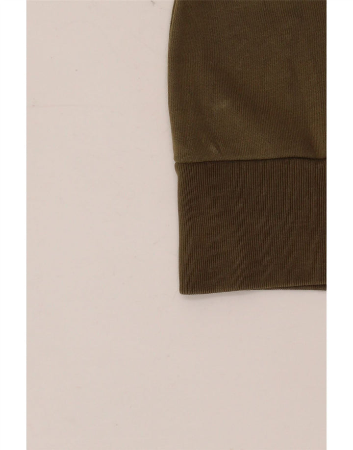 DIESEL Felpa con grafica da donna Maglione UK 12 Cotone kaki medio