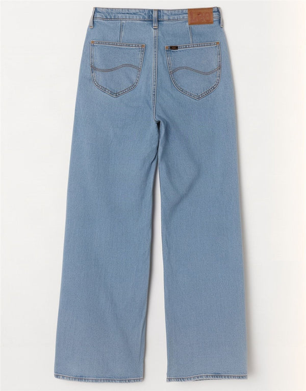 Jeans Lee da donna Stella a gamba larga W29 L31 cotone blu