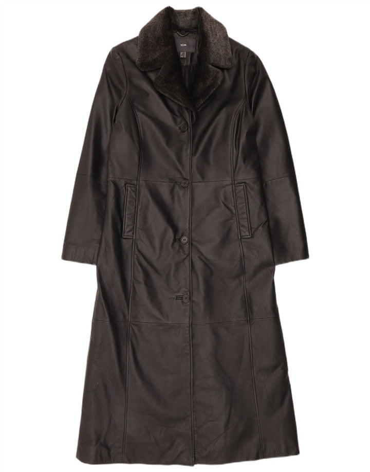 Cappotto in pelle da donna TCM UK 12 Pelle nera media