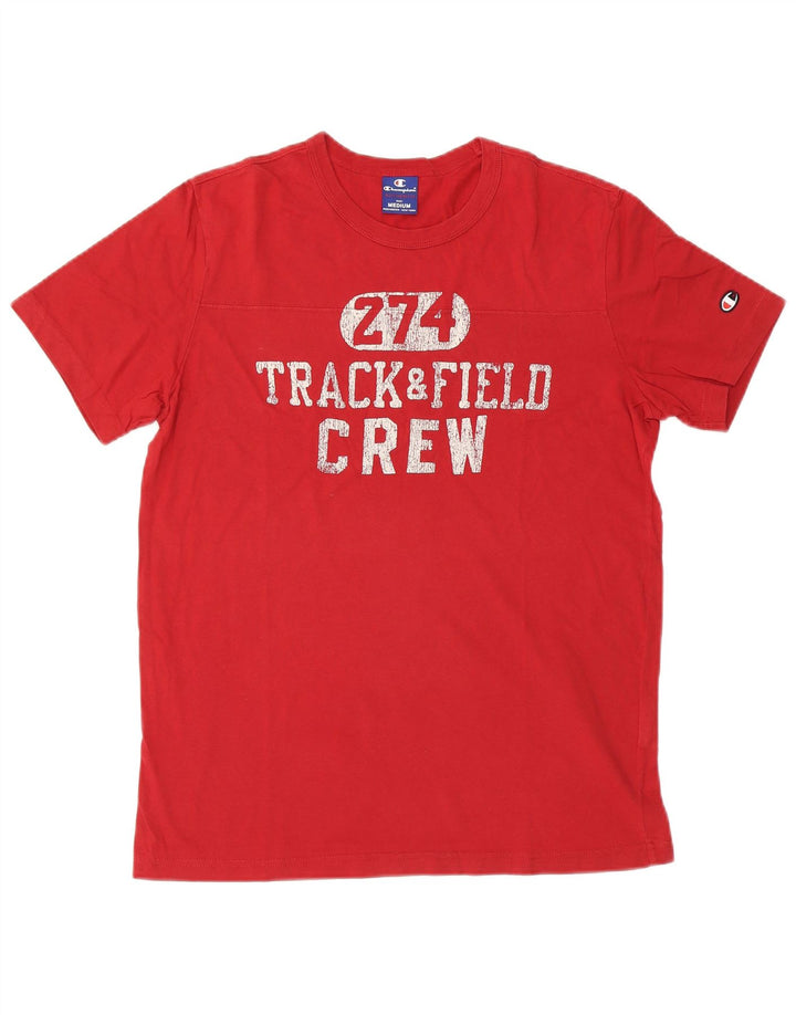 T-shirt grafica da uomo Champion Top rossa media