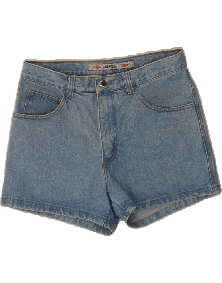 PIONEER Womens Denim Shorts W34 Large Blue Cotton Vintage Pioneer and Second-Hand Pioneer from Messina Hembry 