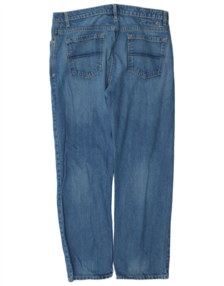 Jeans dritti da uomo Marks & Spencer Blue Harbour W36 L31 cotone blu
