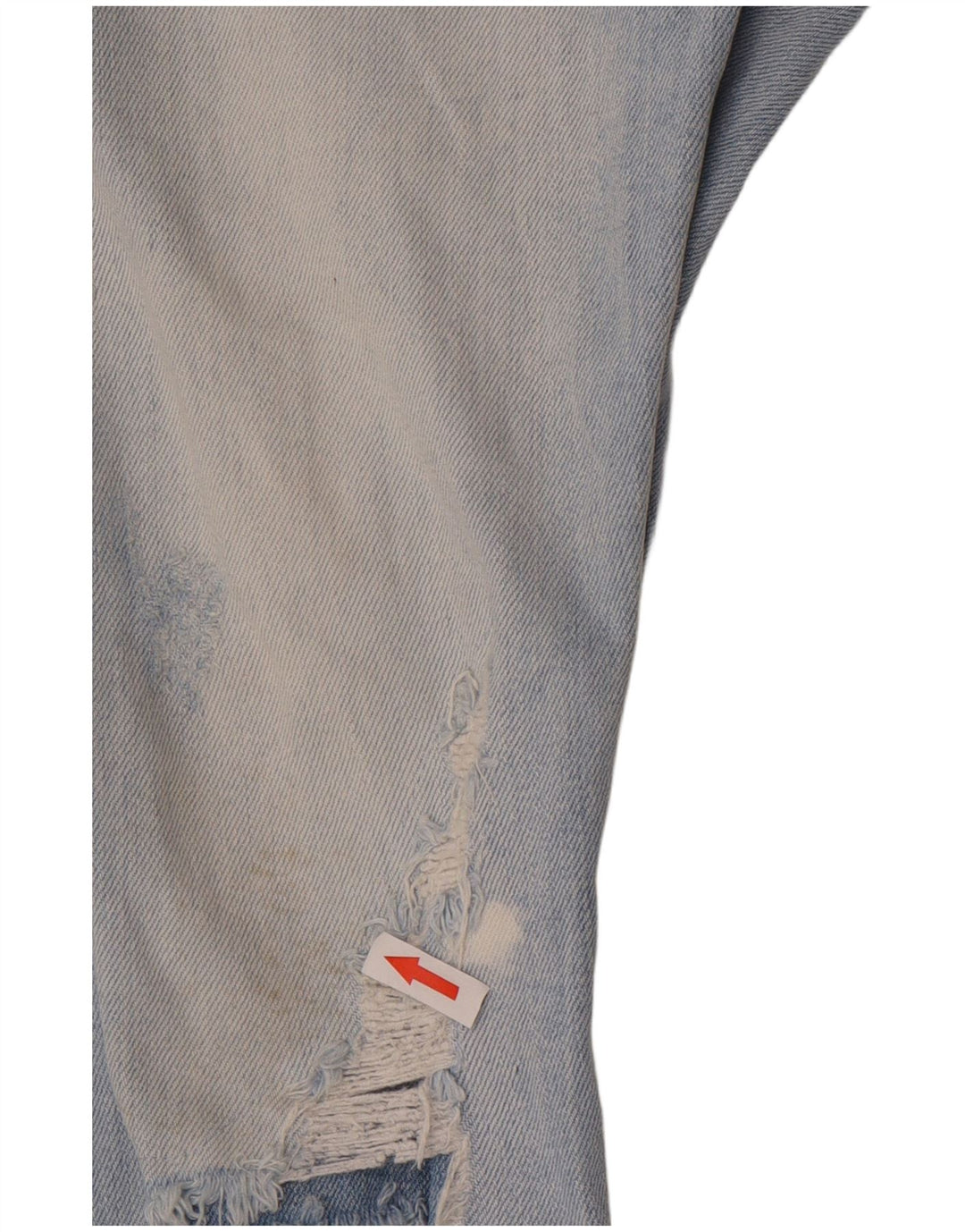 Jeans slim invecchiati da uomo Zara EU 42 Large W32 L26 Blu