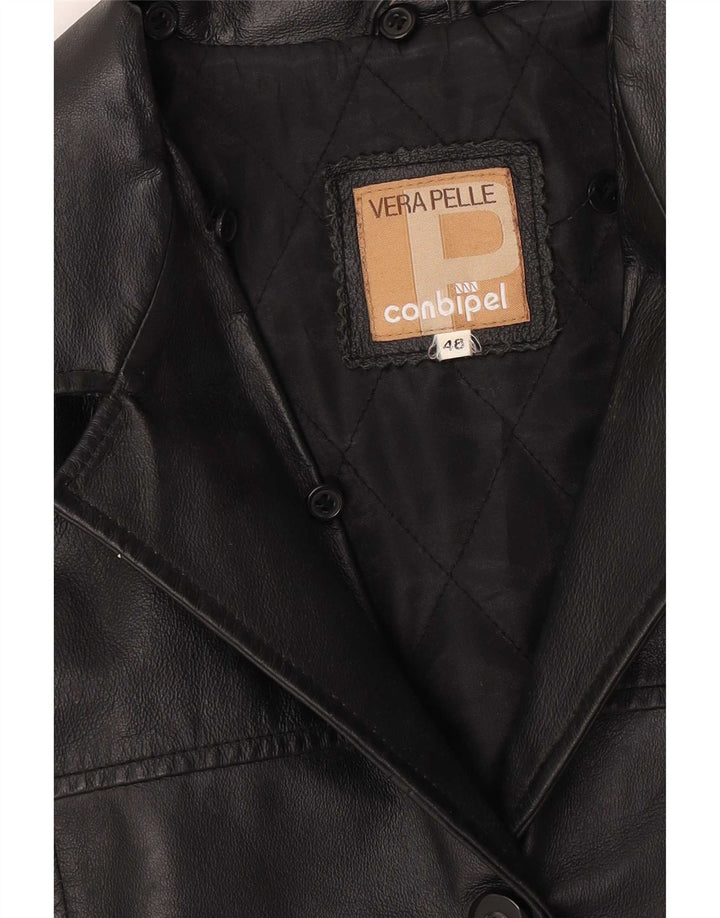 Giacca In Pelle Donna Conbipel IT 48 XL Pelle Nera