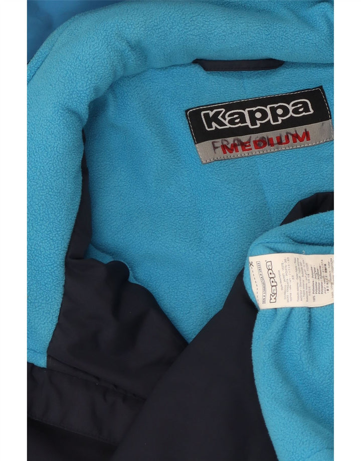 Giacca a vento grafica da uomo Kappa UK 38 Medium Navy Blue Colourblock