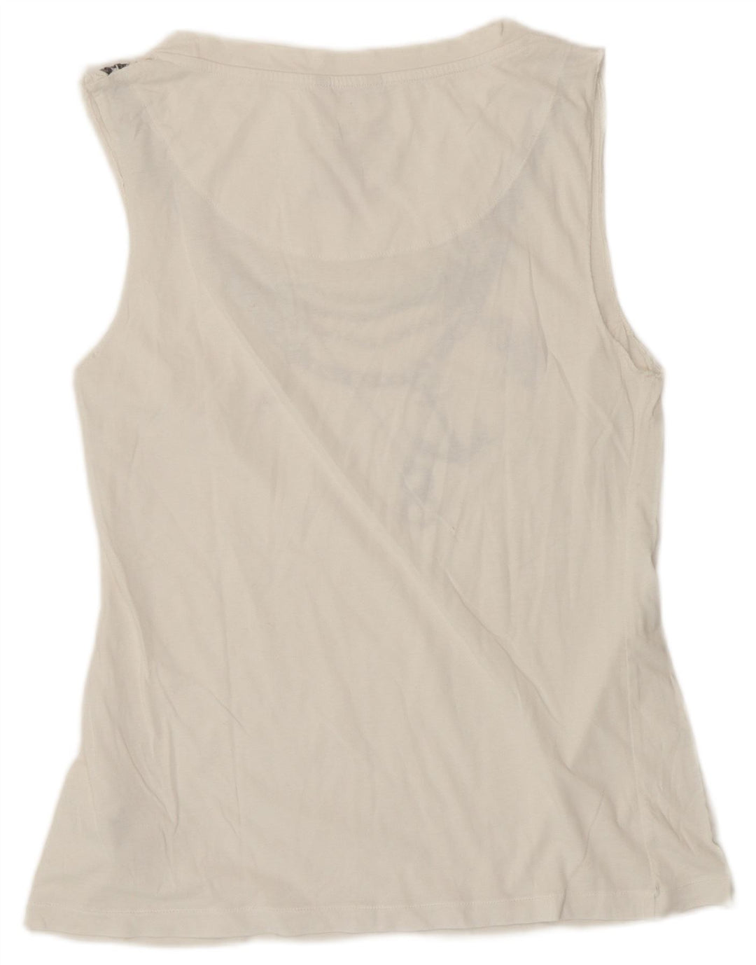 Canotta grafica da donna Carrera UK 10 piccola in cotone bianco