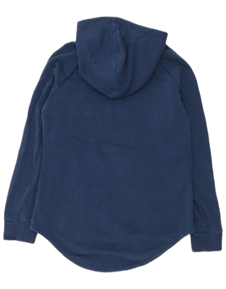Felpa con cappuccio grafica da uomo Adidas in cotone blu medio