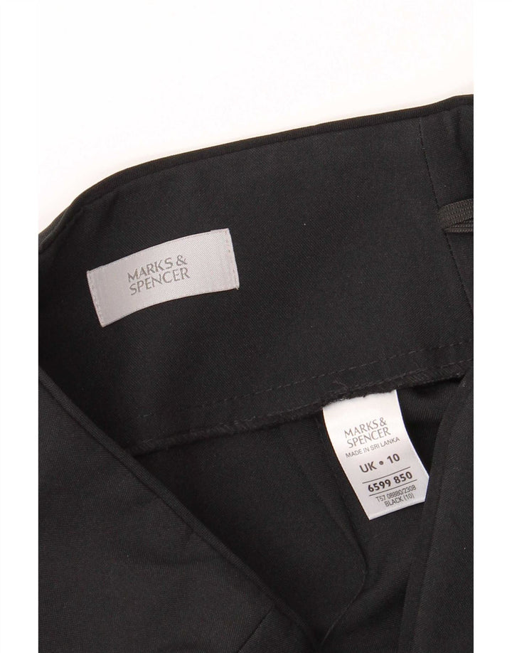 Gonna a tubino da donna Marks & Spencer UK 10 piccola W26 poliestere nero
