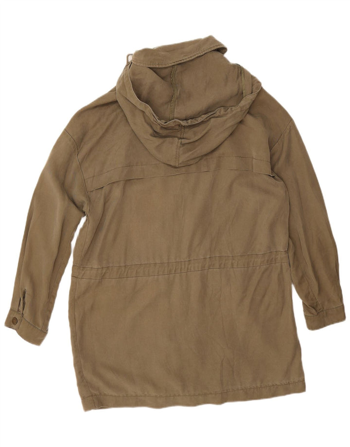 Parka oversize con cappuccio da donna Zara UK 14 medio cachi