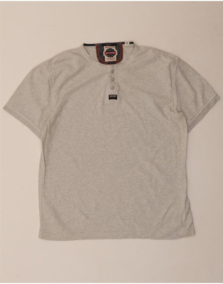 T-shirt da uomo Superdry Top 2XL in cotone grigio