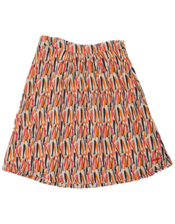 Gonna a trapezio da donna Weird Fish UK 14 Grande festival multicolore