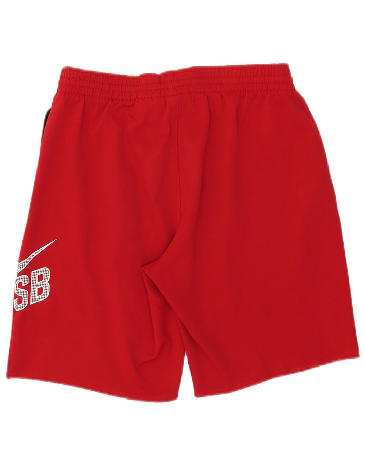 Pantaloncini sportivi grafici Nike da uomo in poliestere rosso medio