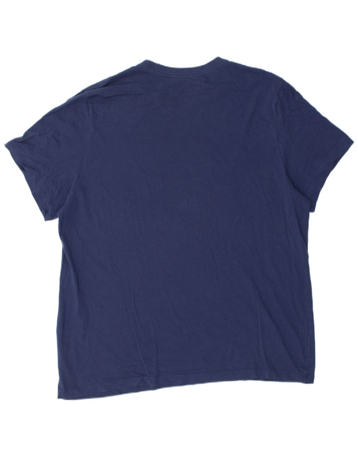T-shirt grafica da uomo Nike Top 2XL cotone blu navy