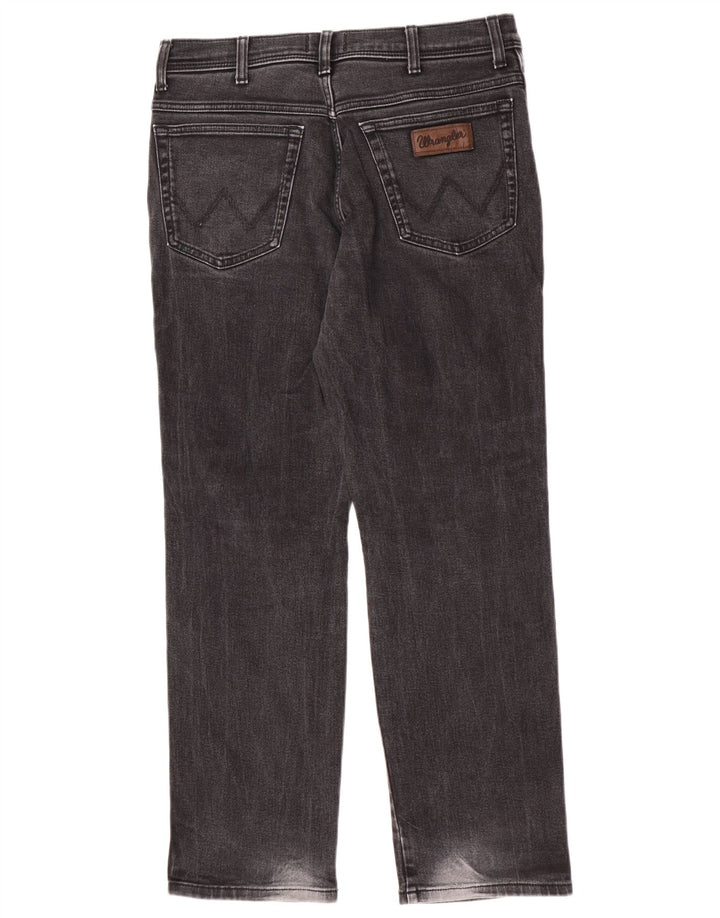 Jeans dritti da uomo Wrangler Texas W34 L30 cotone grigio