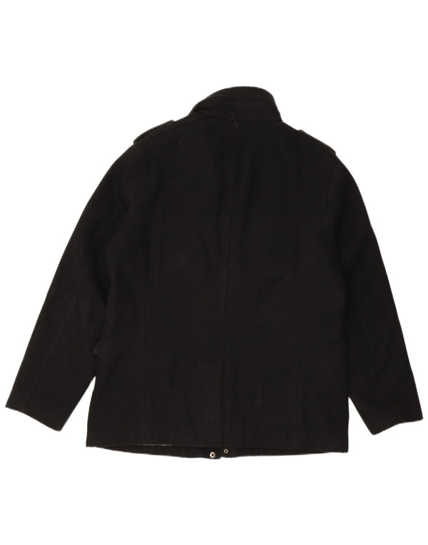 Giacca utility da uomo Ben Sherman UK 40 Large Black Wool