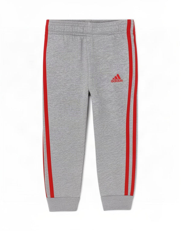 Pantaloni da tuta da jogging Adidas da bambino 3-6 mesi in cotone grigio mélange