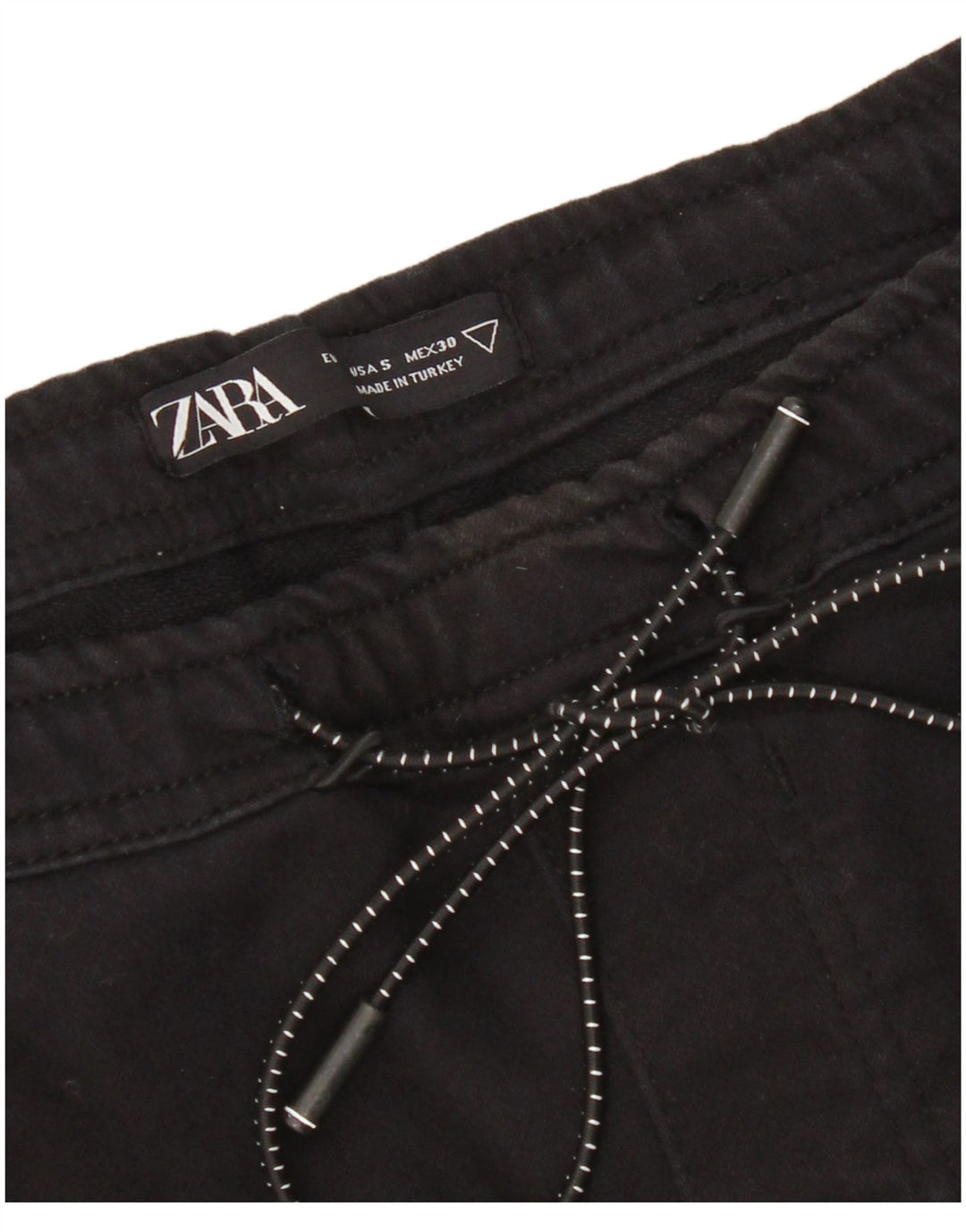 Pantaloni da tuta cargo Zara da donna UK 8 piccoli neri