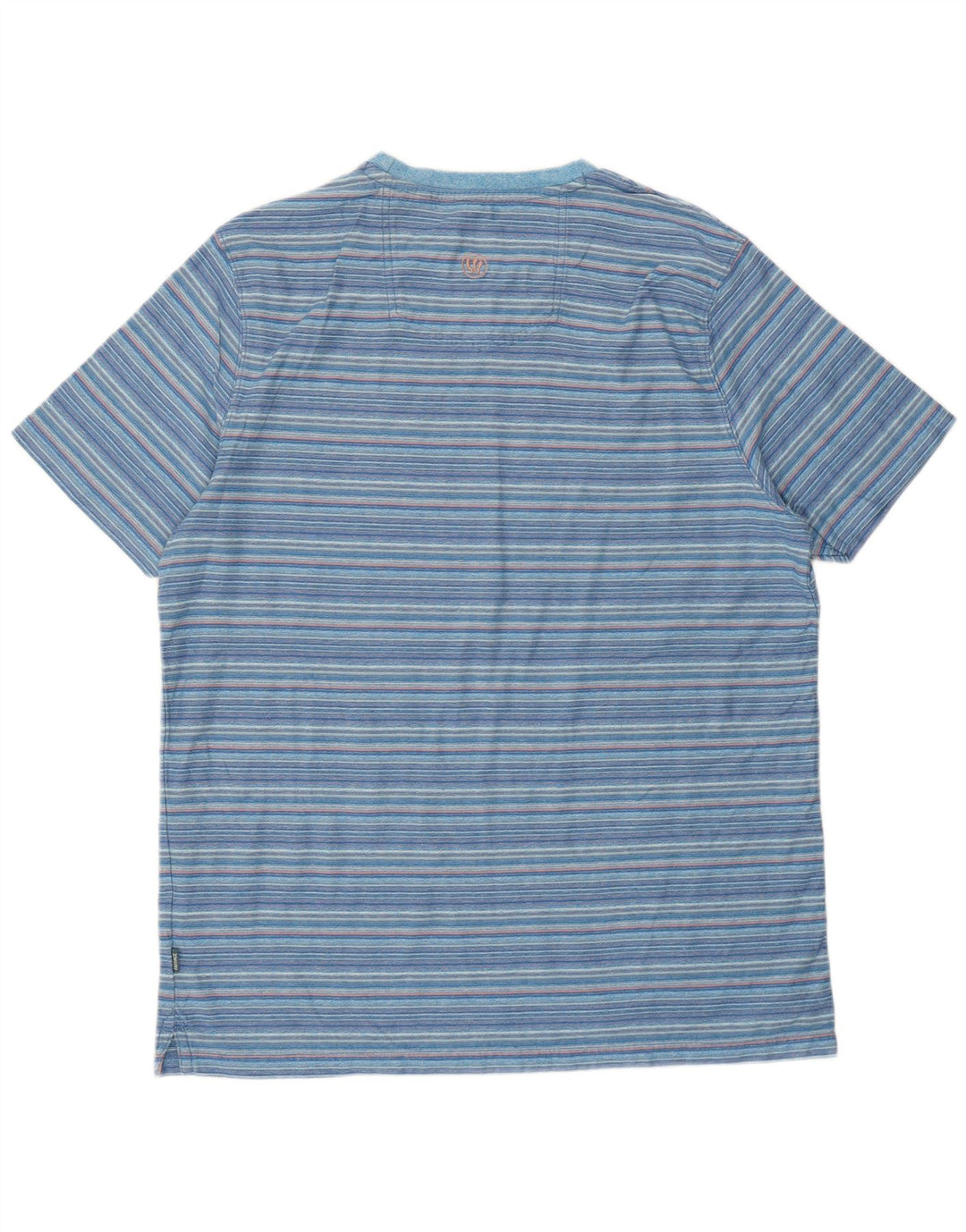 T-shirt da uomo Fat Face Top XL in cotone a righe blu