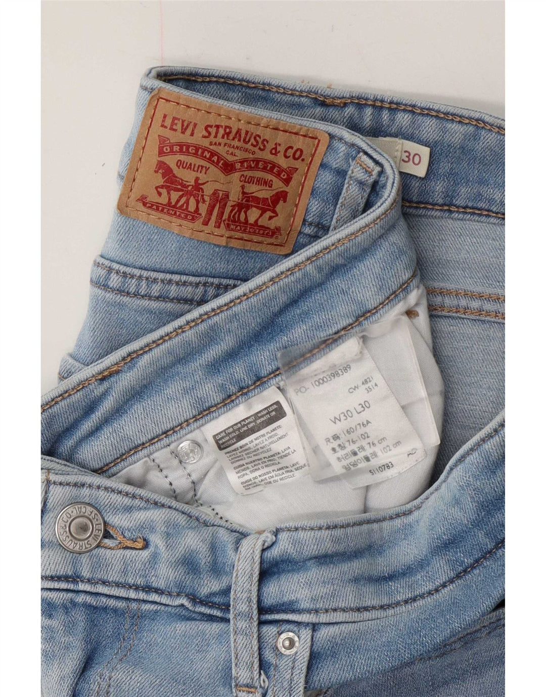 Jeans Levi's da donna 725 bootcut a vita alta W30 L26 Blu