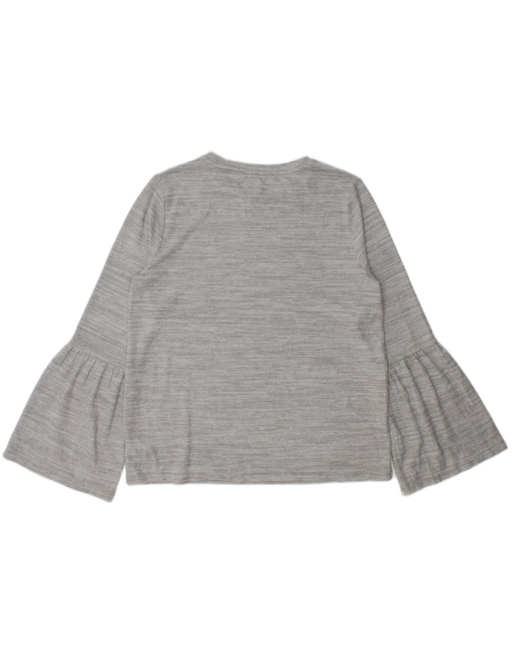 Maglia da donna a maniche lunghe French Connection UK 16 Grande poliestere screziato grigio
