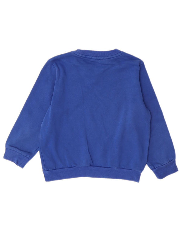 Felpa Adidas Bambino Maglione 6-7 Anni Cotone Blu