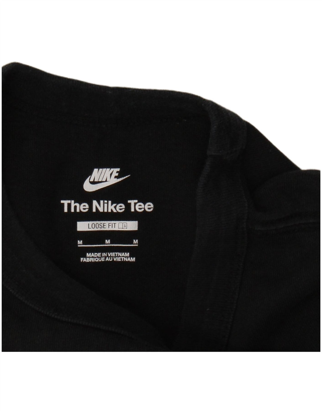 T-shirt NIKE da uomo vestibilità ampia, media, cotone nero