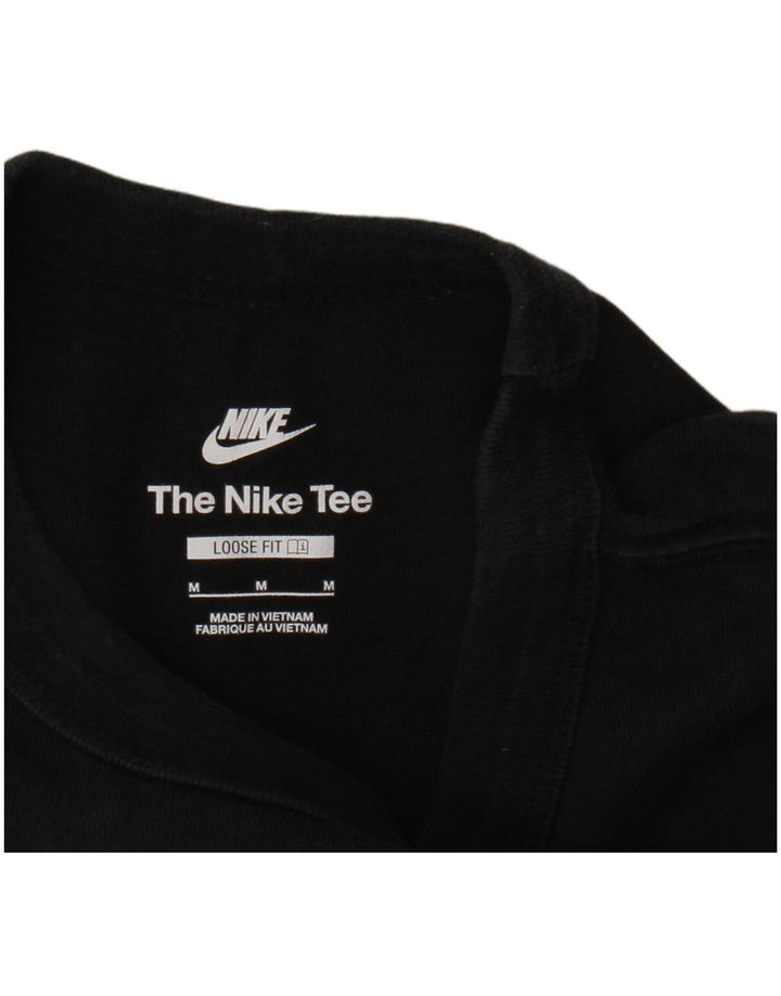 T-shirt NIKE da uomo vestibilità ampia, media, cotone nero