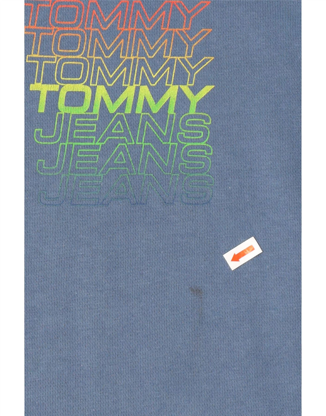 TOMMY HILFIGER Mens Graphic Sweatshirt Jumper XS Blue Cotton
