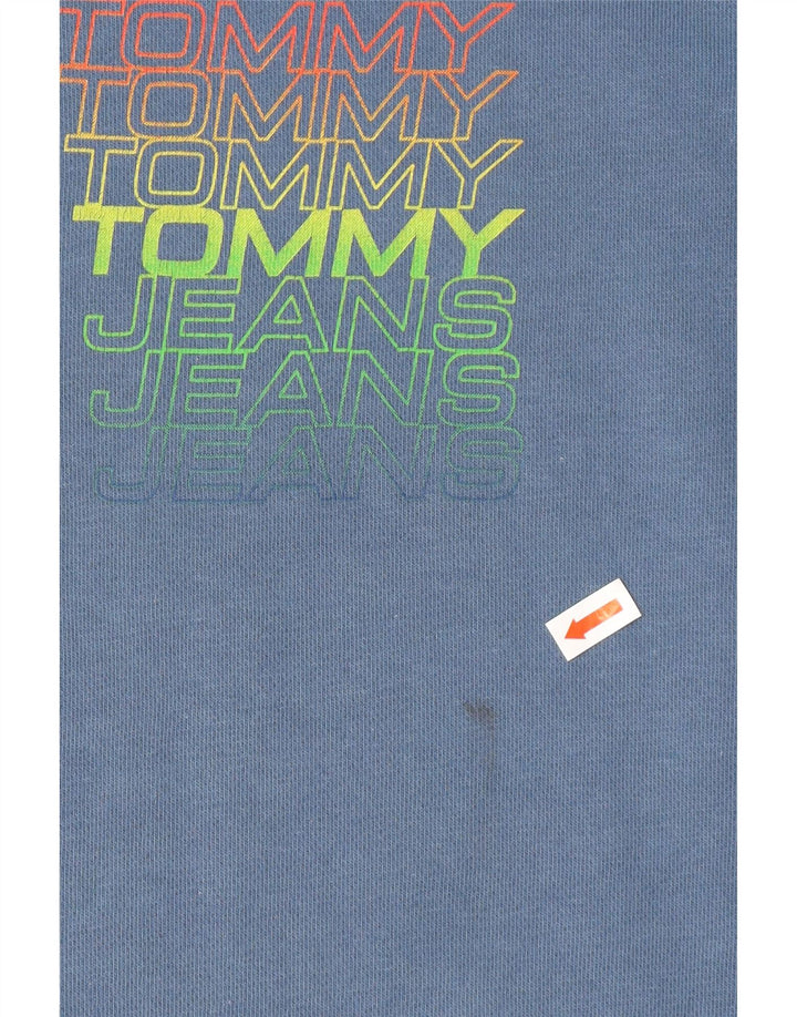TOMMY HILFIGER Mens Graphic Sweatshirt Jumper XS Blue Cotton