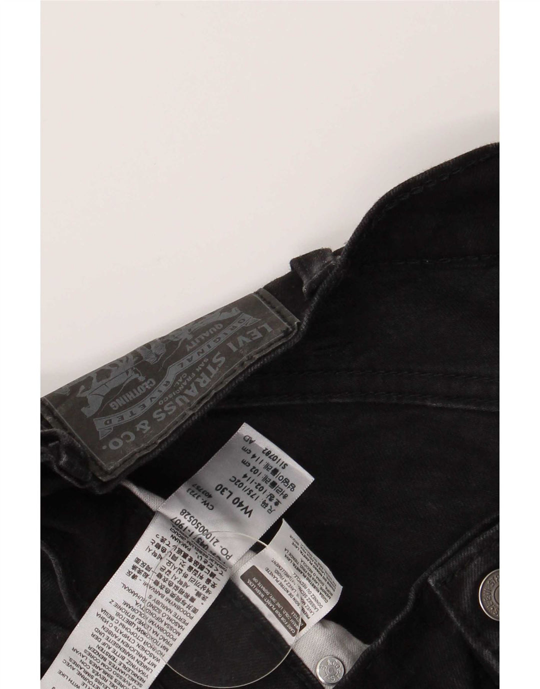Jeans Levi's Uomo 511 Slim W40 L30 Cotone Nero