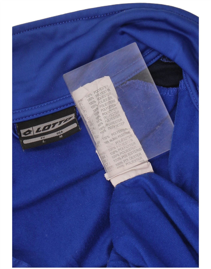 LOTTO Giacca da tuta da uomo, grande, in poliestere color block blu