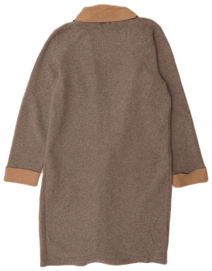Soprabito aperto da donna Marks & Spencer UK 10 piccolo poliestere color block grigio