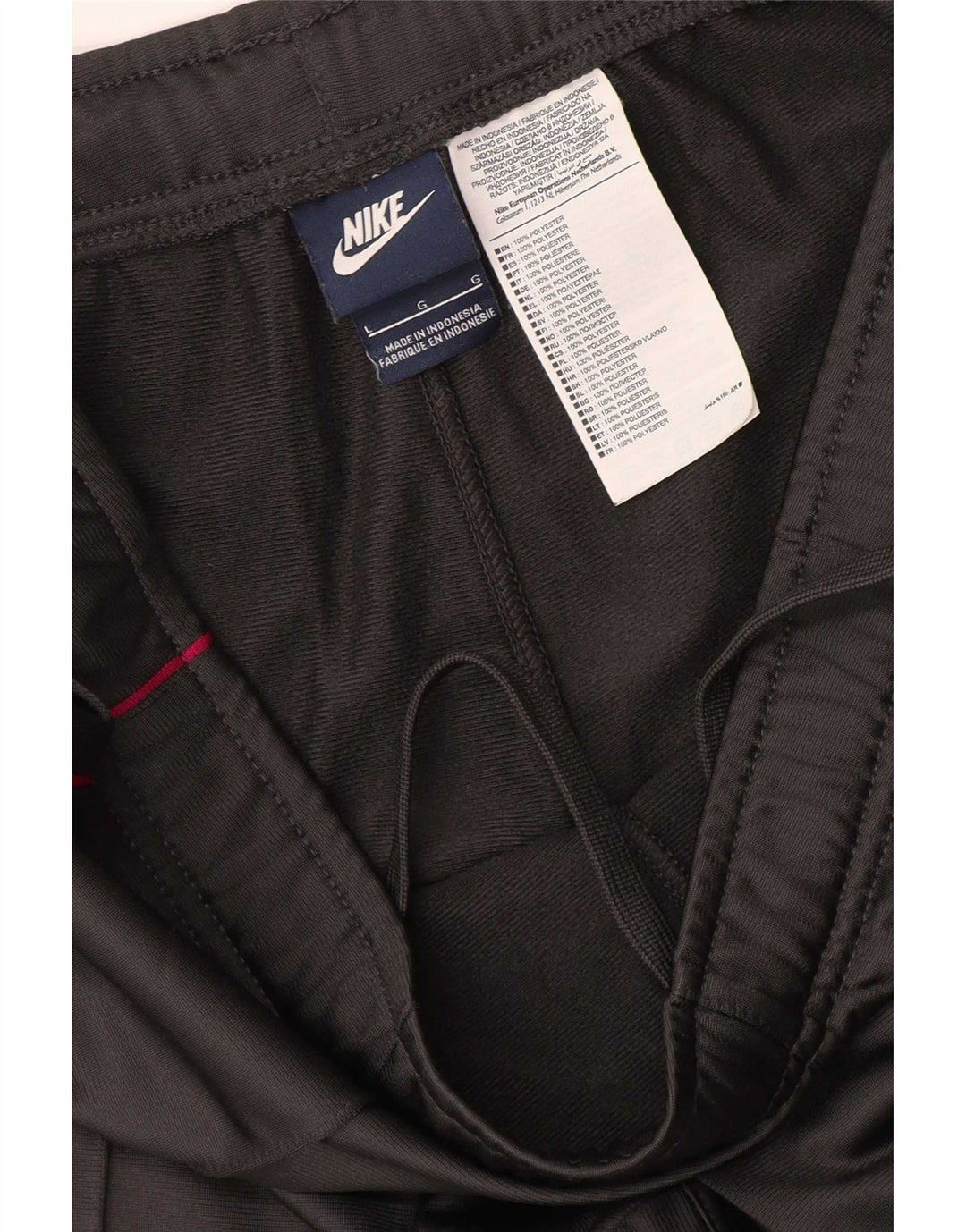 Pantaloni della tuta da donna Nike UK 16 Large Grigio Poliestere