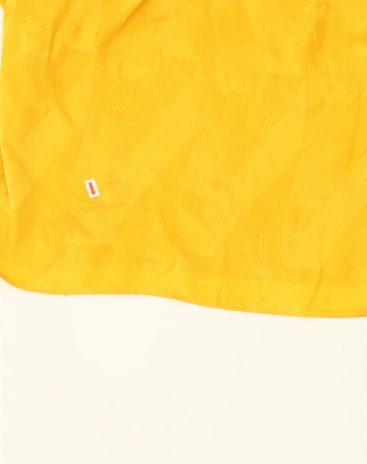 VINTAGE Womens Blouse Top IT 46 Large Yellow | Vintage Vintage | Thrift | Second-Hand Vintage | Used Clothing | Messina Hembry 
