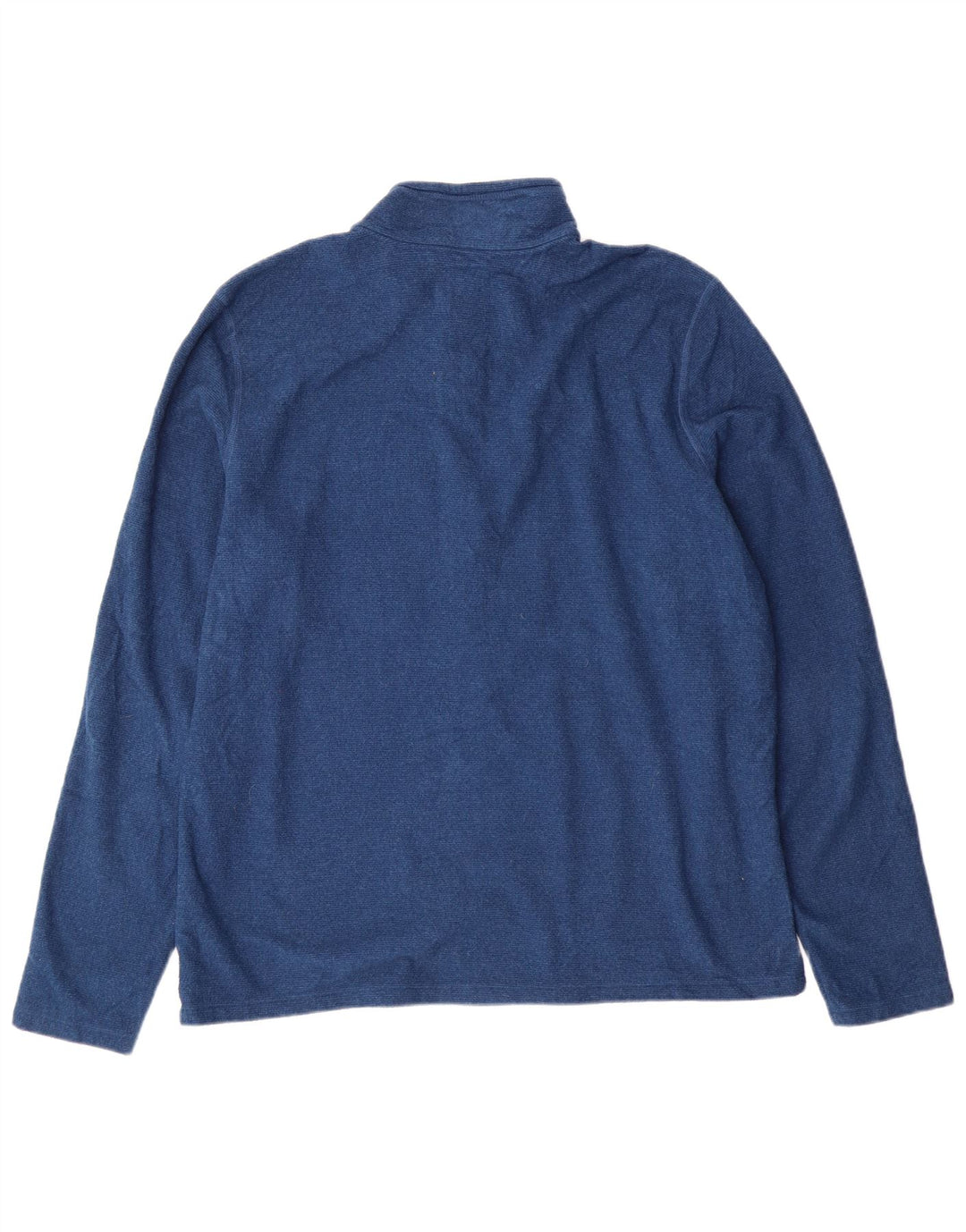 Maglione in pile da uomo con collo con zip L.L.Bean, grande poliestere blu