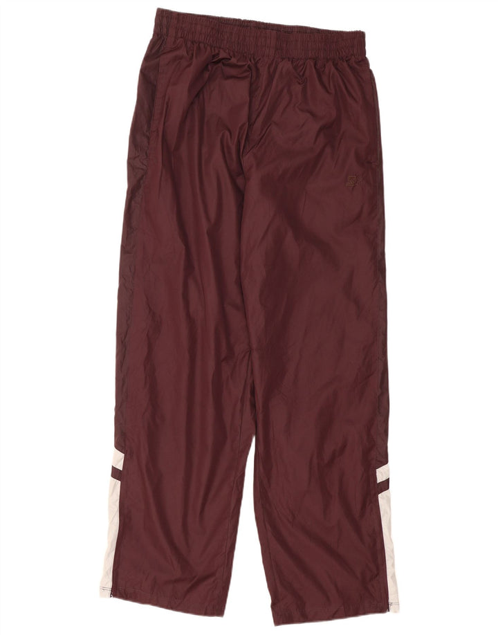 STARTER Mens Tracksuit Trousers Medium  Burgundy Colourblock Polyester