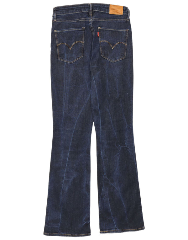 Jeans Levi's da donna 725 bootcut a vita alta W29 L30 Lyocell blu navy