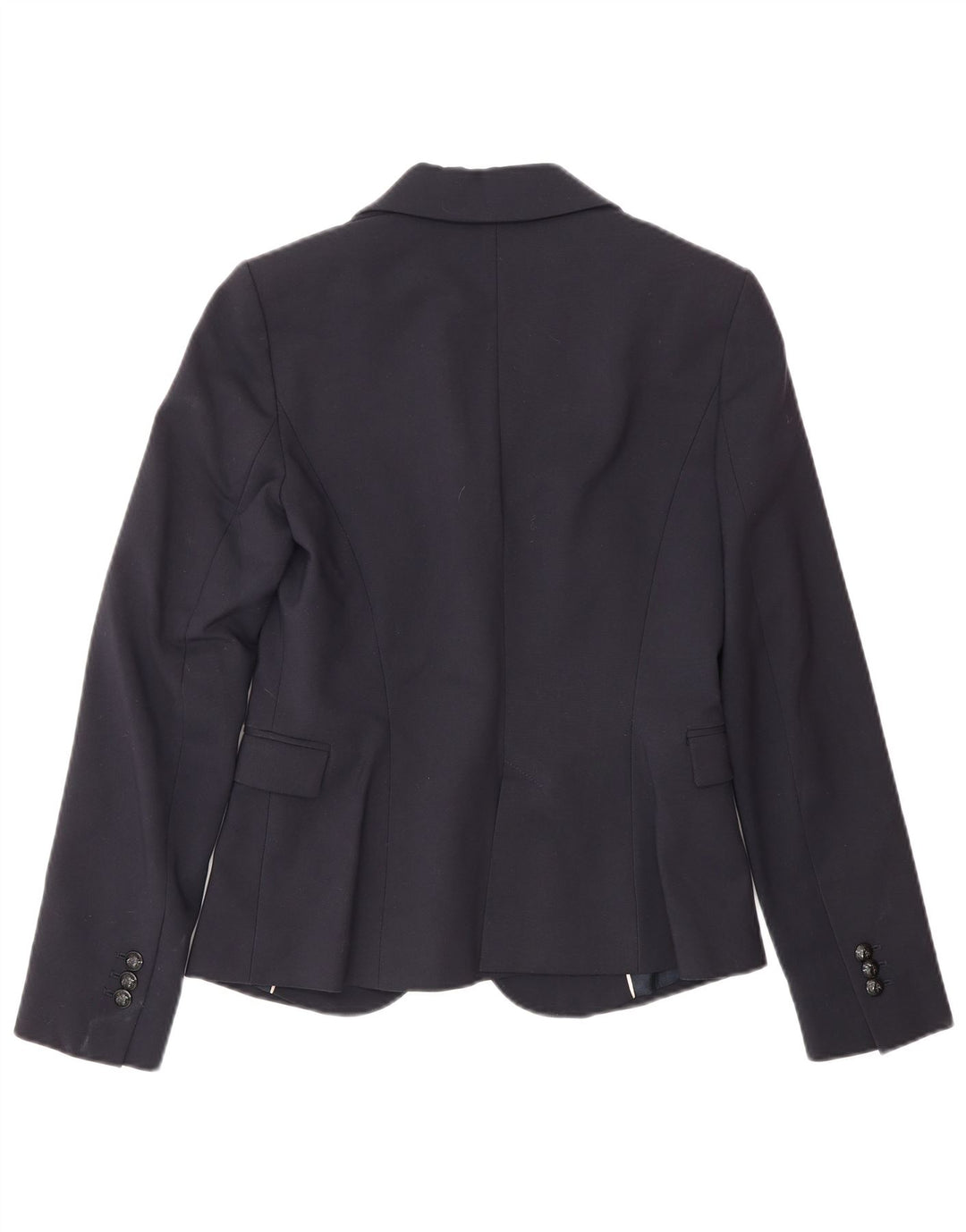 Giacca blazer da donna a 1 bottone Zara UK 10 piccola in cotone blu navy