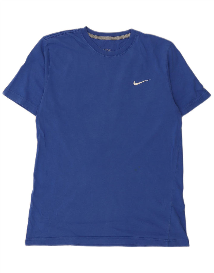 T-shirt Nike da uomo con vestibilità regolare, top in cotone blu medio