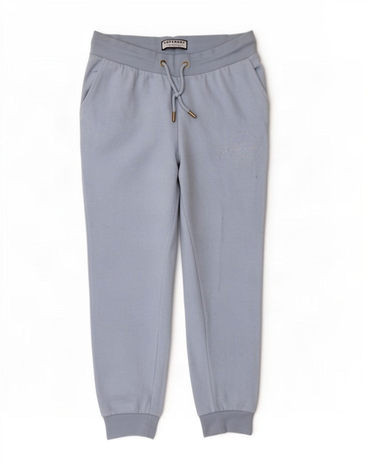 Pantaloni da tuta da donna Superdry Joggers UK 14 Cotone blu medio