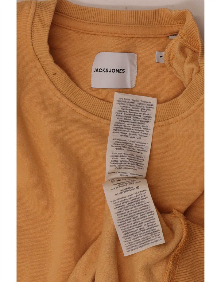 Jack & Jones Felpa da uomo Maglione grande in cotone arancione