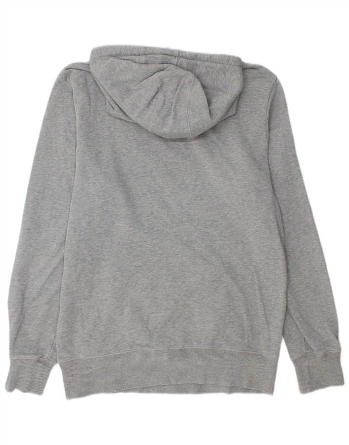 Maglione con cappuccio grafico da uomo Converse in cotone chiazzato grigio medio