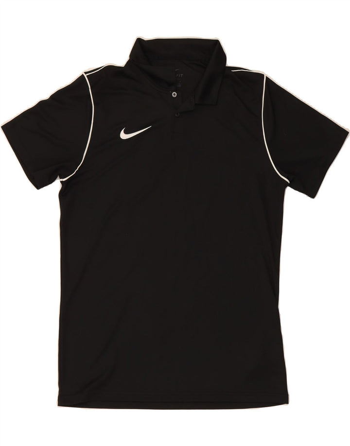 NIKE Mens Dri Fit Polo Shirt Large Black Polyester Vintage Nike and Second-Hand Nike from Messina Hembry 