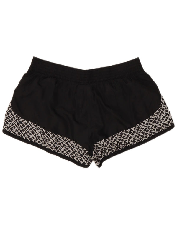 Pantaloncini sportivi da donna NIKE UK 14 Large Nero Poliestere geometrico