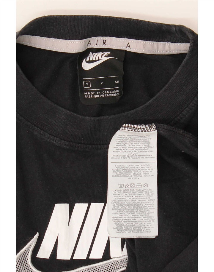 T-shirt grafica da uomo Nike Top Small in cotone nero