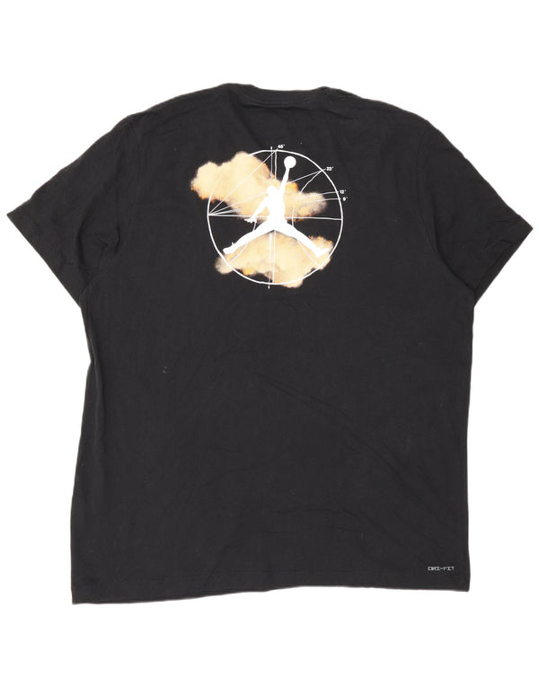 T-shirt grafica da uomo Jordan Top 2XL in cotone nero