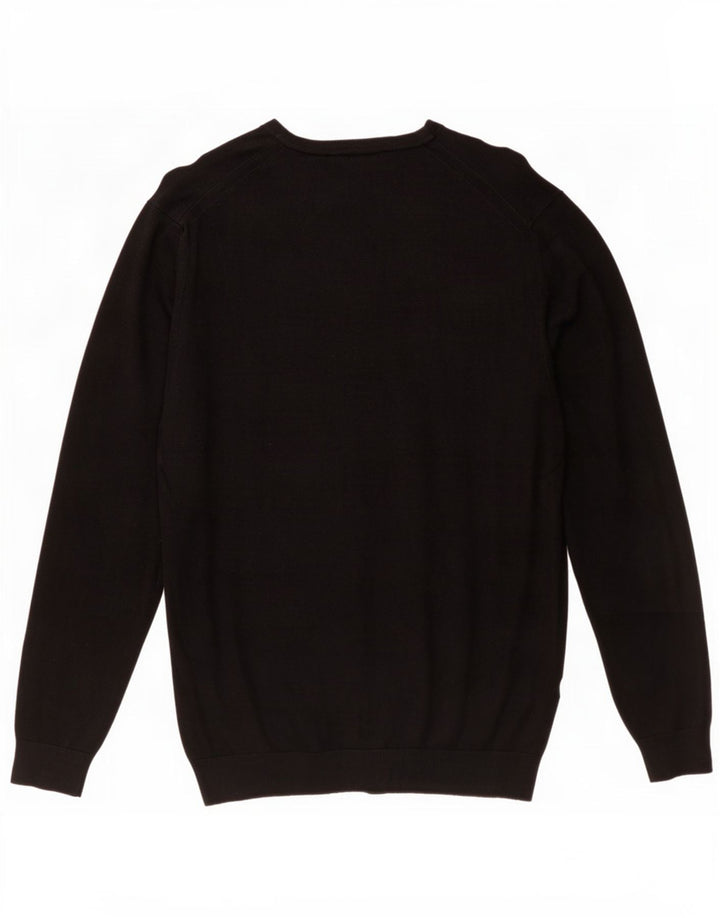 Maglione maglione girocollo da uomo Zara grande nero