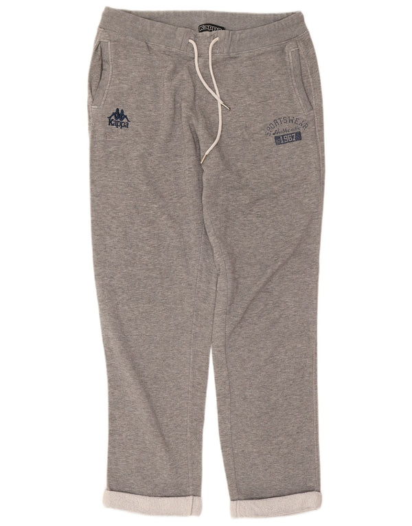 Pantaloni da tuta con grafica Kappa da uomo 2XL cotone chiazzato grigio