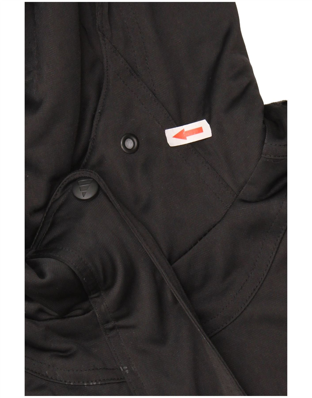 ADIDAS Giacca da ginnastica oversize con cappuccio da donna UK 14 Large Nera